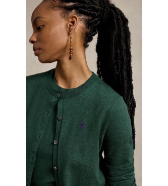 Polo Ralph Lauren Cardigan de algodão e elástico verde