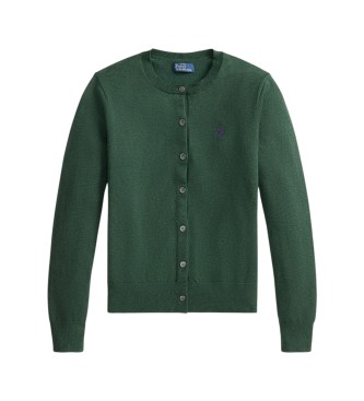 Polo Ralph Lauren Cardigan de algodão e elástico verde