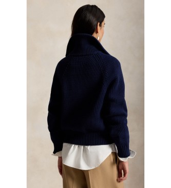 Polo Ralph Lauren Cardigan i marineblå bomuldsblanding