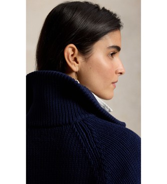 Polo Ralph Lauren Cardigan i marineblå bomuldsblanding