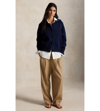 Polo Ralph Lauren Cardigan i marineblå bomuldsblanding