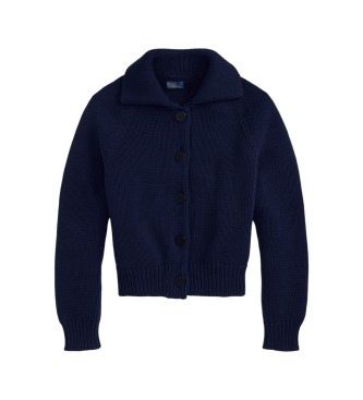 Polo Ralph Lauren Cardigan i marineblå bomuldsblanding