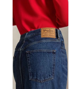 Polo Ralph Lauren Maxifalda de denim azul