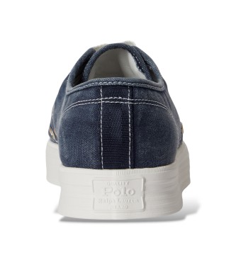 Polo Ralph Lauren Ayers marinbl� tv�ttade sneakers med l�g topp