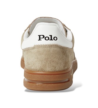 Polo Ralph Lauren Sportieve beige suède Bedford