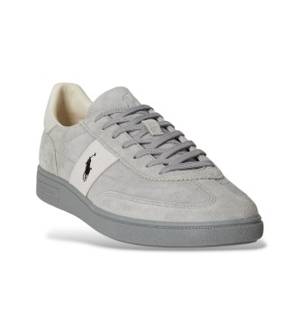 Polo Ralph Lauren Sneakers Bedford in pelle scamosciata grigia