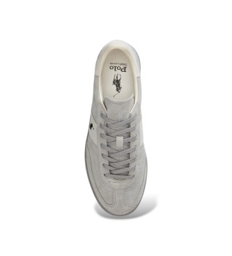 Polo Ralph Lauren Sneakers Bedford in pelle scamosciata grigia