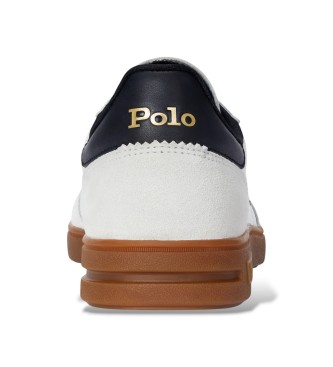 Polo Ralph Lauren Sneakers Bedford in pelle e camoscio bianco