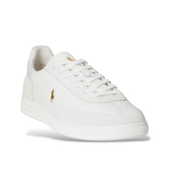 Polo Ralph Lauren Sneakers Bedford in pelle e camoscio bianco