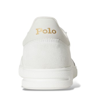 Polo Ralph Lauren Sneakers Bedford in pelle e camoscio bianco