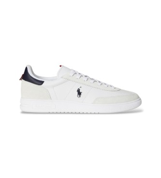 Polo Ralph Lauren Baskets Bedford en cuir et daim blanc