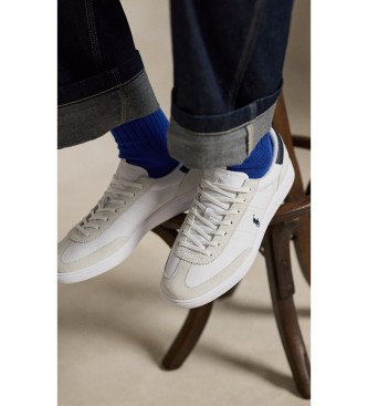 Polo Ralph Lauren Baskets Bedford en cuir et daim blanc