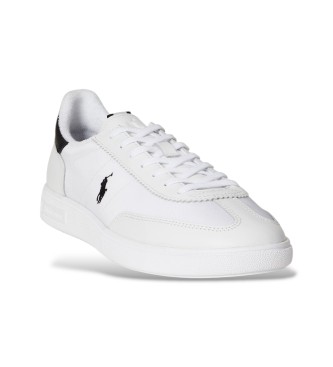 Polo Ralph Lauren Zapatillas Bedford de ante y piel blanco