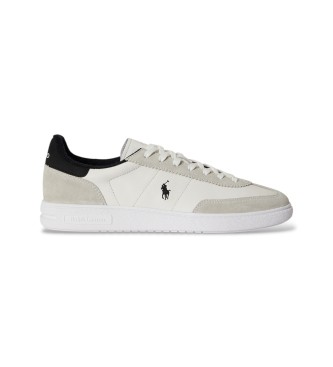 Polo Ralph Lauren Off-white Bedford Turnschuhe aus Wildleder und Leder