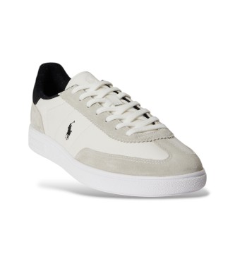 Polo Ralph Lauren Off-white Bedford Turnschuhe aus Wildleder und Leder