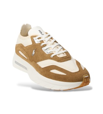 Polo Ralph Lauren Zapatillas Boerum con paneles de ante marr�n