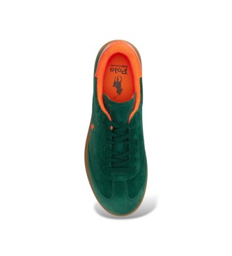 Polo Ralph Lauren Heritage Aera Gr�n Wildleder Turnschuhe