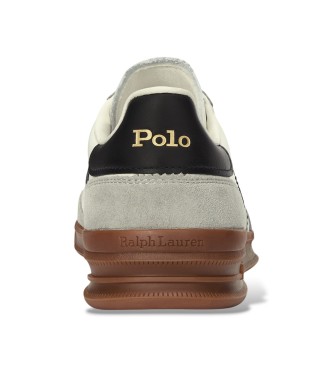 Polo Ralph Lauren Sneakers Heritage Aera in pelle scamosciata e pelle bianca