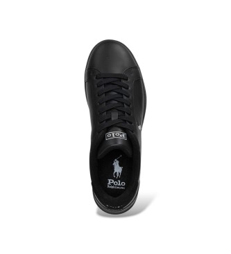 Polo Ralph Lauren Heritage Court II sorte tr�ningssko i l�der
