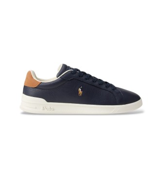 Polo Ralph Lauren Heritage Court II Turnschuhe aus navyfarbenem Leder