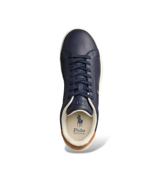 Polo Ralph Lauren Heritage Court II Turnschuhe aus navyfarbenem Leder