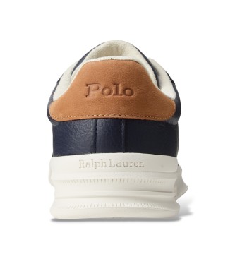 Polo Ralph Lauren Heritage Court II Turnschuhe aus navyfarbenem Leder