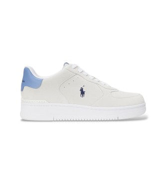 Polo Ralph Lauren Masters Court Turnschuhe aus wei�em Wildleder