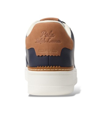 Polo Ralph Lauren Masters Court Turnschuhe aus navyfarbenem Leder