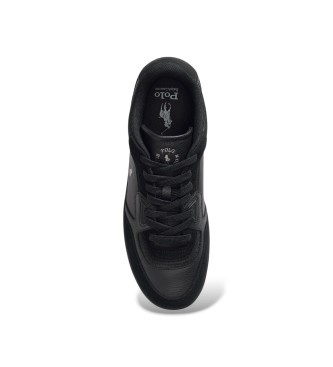 Polo Ralph Lauren Baskets Open Masters en cuir et daim noirs