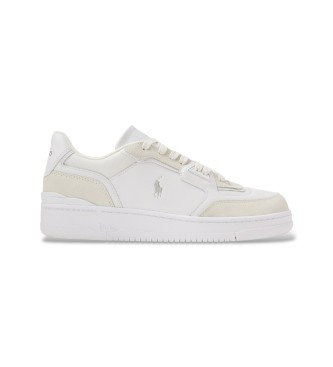 Polo Ralph Lauren Baskets Open Masters en cuir et daim blanc