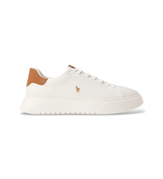 Polo Ralph Lauren Zapatillas RLite Court de piel abatanada blanco