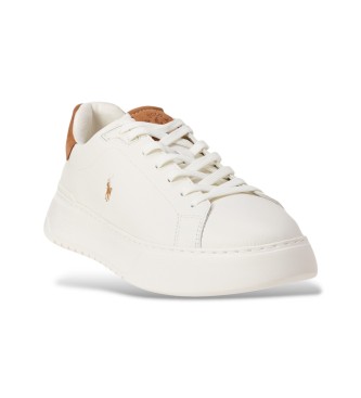 Polo Ralph Lauren Zapatillas RLite Court de piel abatanada blanco