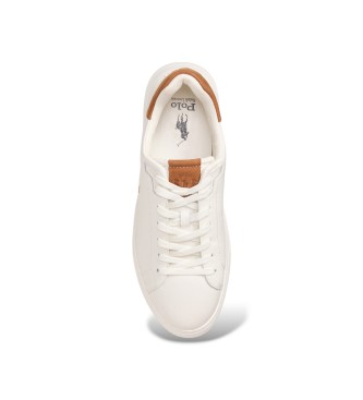 Polo Ralph Lauren Zapatillas RLite Court de piel abatanada blanco