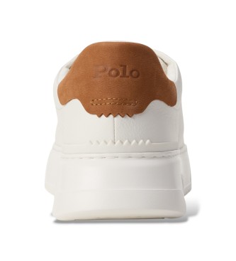 Polo Ralph Lauren Zapatillas RLite Court de piel abatanada blanco