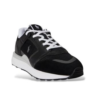 Polo Ralph Lauren Train 89 - Baskets en daim et en maille - noir