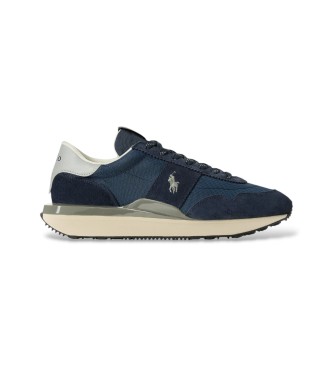 Polo Ralph Lauren Train 89 Wildleder und marineblaue Oxford-Schuhe