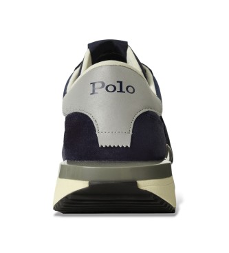 Polo Ralph Lauren Train 89 Wildleder und marineblaue Oxford-Schuhe