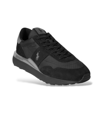 Polo Ralph Lauren Train 89 nubuck en oxford schoenen zwart