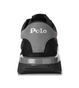 Polo Ralph Lauren Train 89 nubuck en oxford schoenen zwart