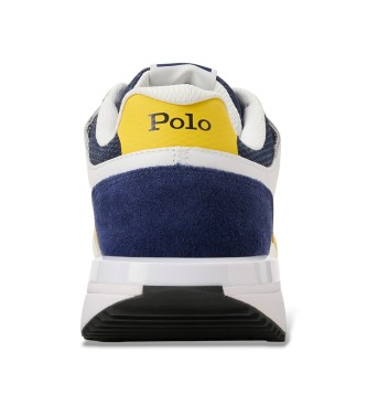 Polo Ralph Lauren Train 89 V2 Baskets avec panneau en daim blanc, marine