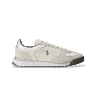 Polo Ralph Lauren Baskets Varick en oxford et daim blanc cass�
