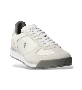 Polo Ralph Lauren Baskets Varick en oxford et daim blanc cass�