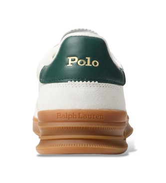 Polo Ralph Lauren Heritage Aera white suede trainers