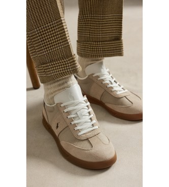 Polo Ralph Lauren Heritage Aera beige suede trainers