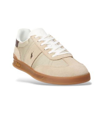Polo Ralph Lauren Heritage Aera beige suede trainers