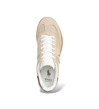 Polo Ralph Lauren Heritage Aera beige suede trainers