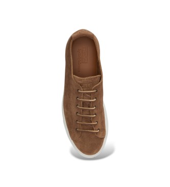 Polo Ralph Lauren Jermain - Baskets en cuir de veau velours marron