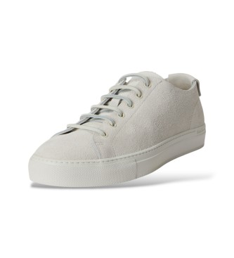 Polo Ralph Lauren Baskets Jermain en veau velours blanc cass�