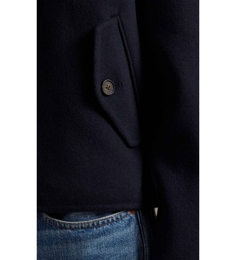 Polo Ralph Lauren Dwustronna wełniana kurtka w kolorze granatowym