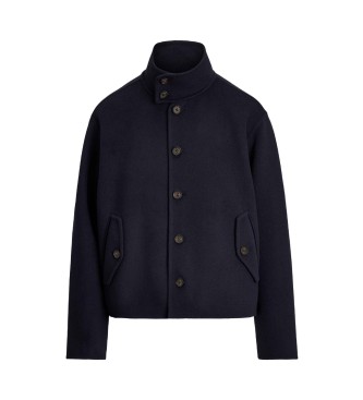 Polo Ralph Lauren Dwustronna wełniana kurtka w kolorze granatowym
